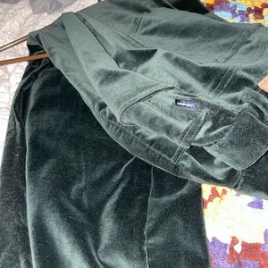 Dark green velvet Ralph Lauren pants 16w